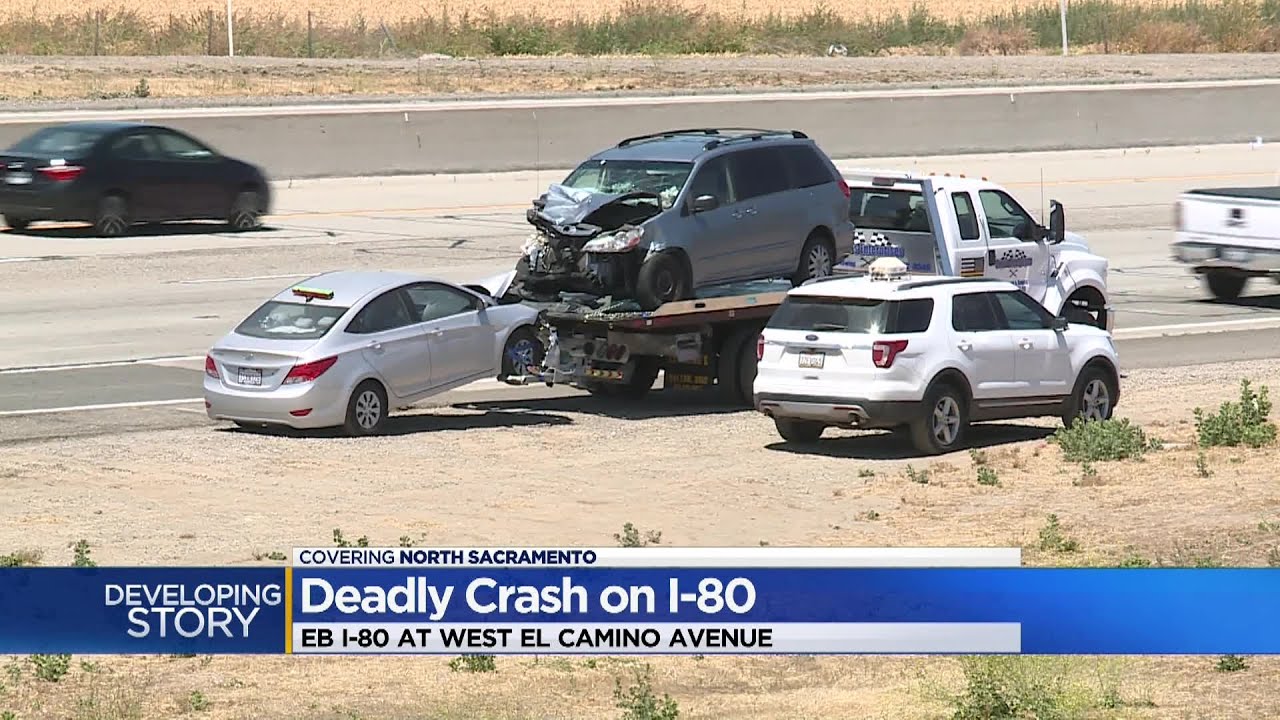 Deadly Crash On I-80 In Sacramento Blocks Lanes - YouTube