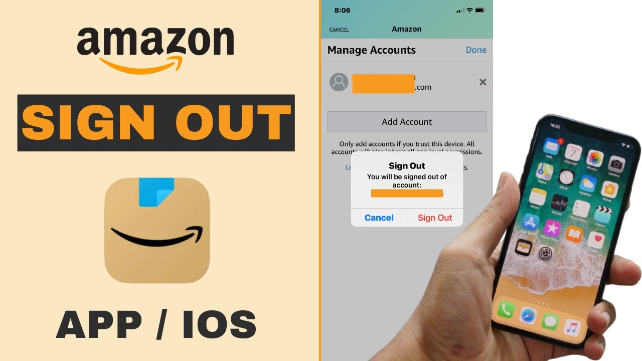 Sign out of Your Amazon App on iPhone - 2023 - YouTube
