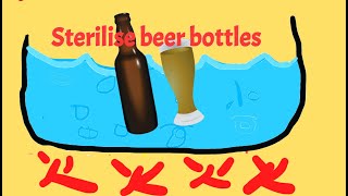 Sterilise bottles by boiling them (how to)