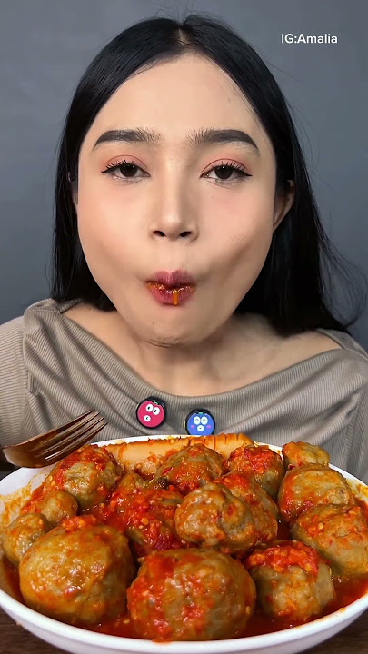 Makan bakso mercon๐คค #asmr #mukbang #food #youtubeshorts #shorts #fyp