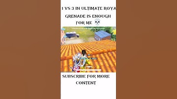JONATHAN grenade 1v3/1vs3 with grenade in ultimate royal #bgmi #bgmishorts #shortsfeed #shorts #bgmi