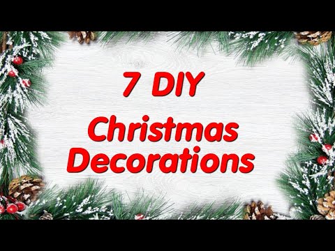 🎄7 DIY идей ПОДЕЛОК к РОЖДЕСТВУ и НОВОМУ ГОДУ.🎄7 Amazing Ideas Christmas Decorations🎄