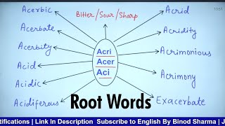 All Root Words in English | Learn Vocabulary With Root Words | Acri, Acer, Acid, Bene, Bon | screenshot 5