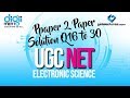 UGC NET Electronic Science June 2013 paper 2 Paper Solution Q16 to 30