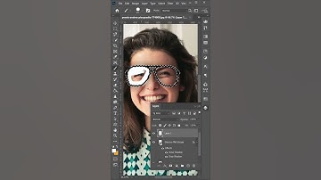 Add Realistic Glasses To Photos Using Photoshop | #shorts