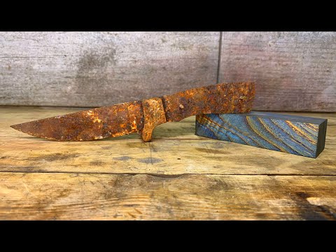 видео: Реставрация старого охотничьего ножа! Самая красивая рукоятка!