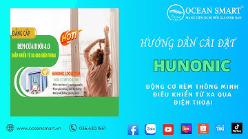 Động Cơ Rèm Thông Minh Hunonic Ecosystem│Rèm Tự Động Đóng Mở Bằng Điện Thoại | OCEANSMART.VN