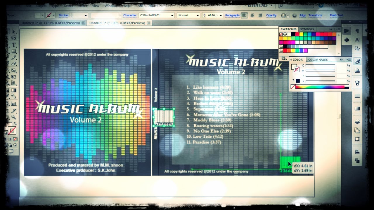 How To Design A Cd Cover In Adobe Illustrator Youtube