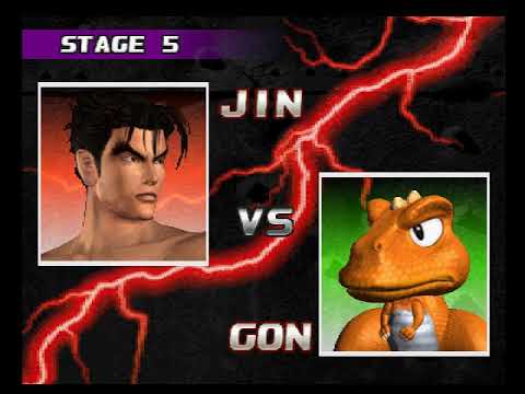 Tekken 3 ( PS1 ) - Jin - Arcade Mode - Original Music ( May 4, 2018 )