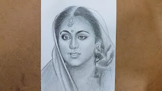 Drawing Sita Character Ramayan actress Deepika chikhalia || Draw Deepika Chikhalia