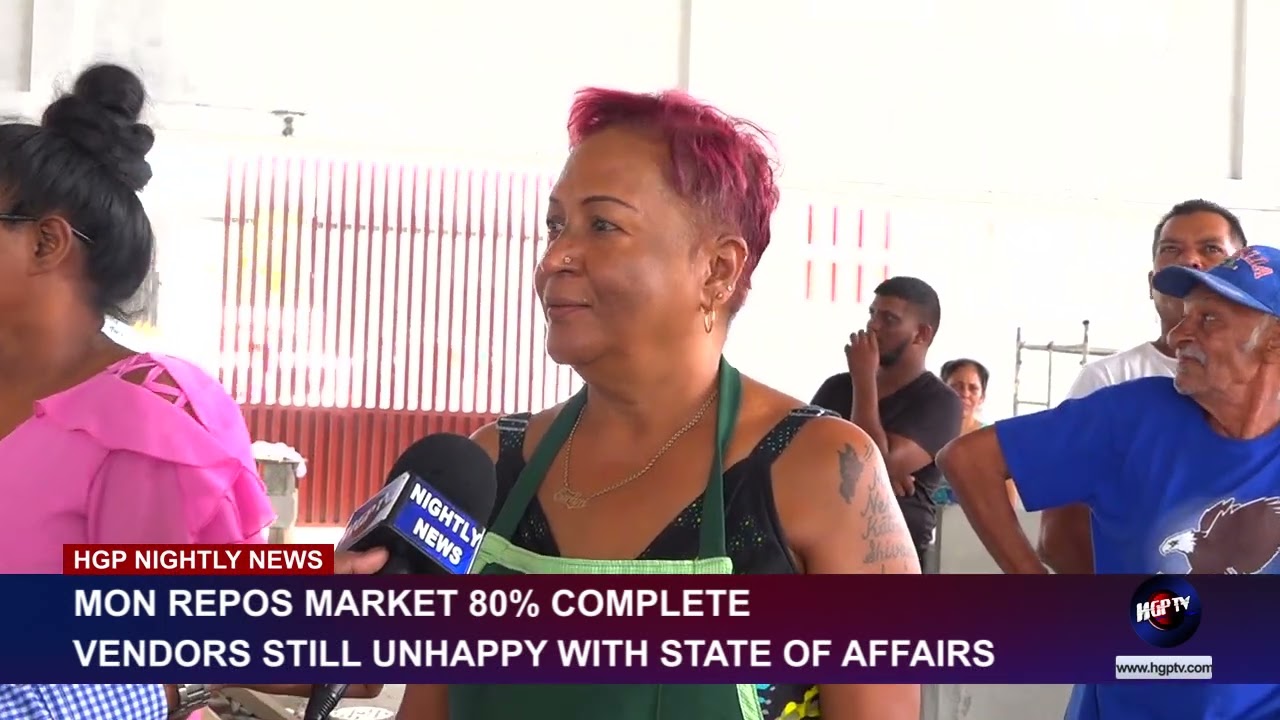 MON REPOS MARKET 80% COMPLETE – VENDORS STILL UNHAPPY WITH STATE OF AFFAIRS