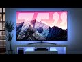 BIG TV Living Room Setup | LG 75” NanoCell