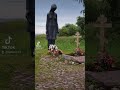 Sculpture &quot;Grieving Woman&quot; (common grave of soldiers who died in World War II), Mustvee, Estonia