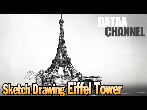 Video: Cách Vẽ Tháp Eiffel Bằng Bút Chì