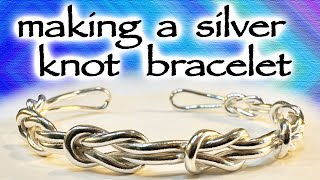 Turning ordinary silver wire into a Celtic Knot Cuff bracelet.