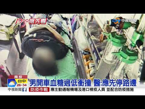 驚險! 開車搖搖晃晃 衝撞店家.機車│中視新聞 20200922