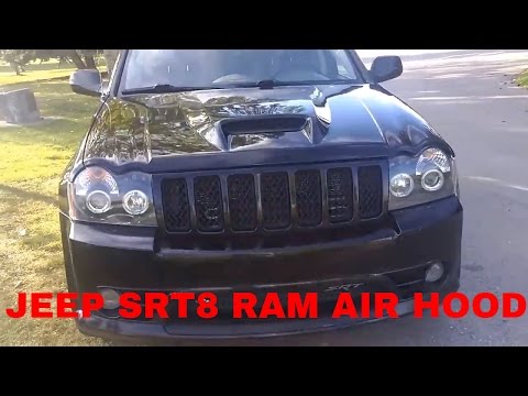 Jeep SRT8 Blacked out Ram Air SRT Hood