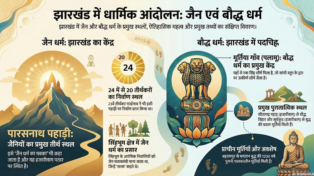 झारखंड में जैन और बौद्ध धर्म