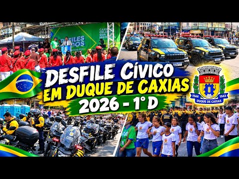 Desfile cívico em Duque de Caxias, 2026 - 1° Destrito