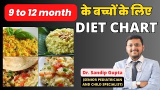 9 से 12 महीने के बच्चे का Diet Chart | Diet chart For 9 to 12 Month Baby |  Dr. Sandip Gupta