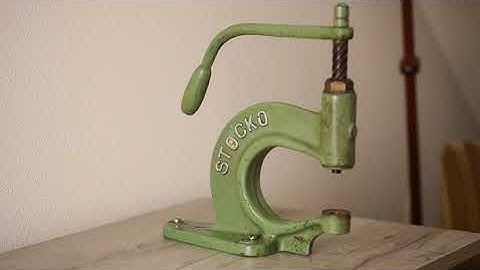 How does a Stocko spindle press work? This video is for the absolute novices .