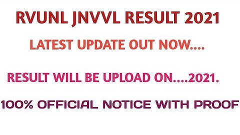 Rvunl junior accountant result 2021|jvvnl junior accountant result date 2021|rvunl,jvvnl result 2021