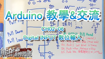 Arduino 教學 CH02-06 Digital INPUT 數位輸入