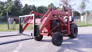 Wheel Horse Loader Fork Lift Attachment Build | DIY Homemade