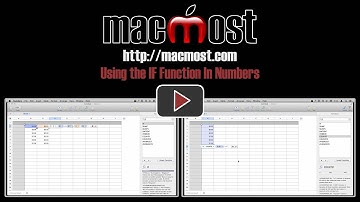 Using the IF Function In Numbers (#984)