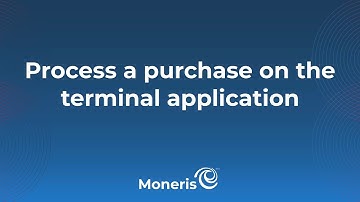Processing a purchase in the terminal application
