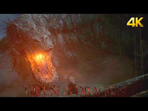 Aemond rides Vhagar | House of the dragon | Dragon ride scene | HBO max ...