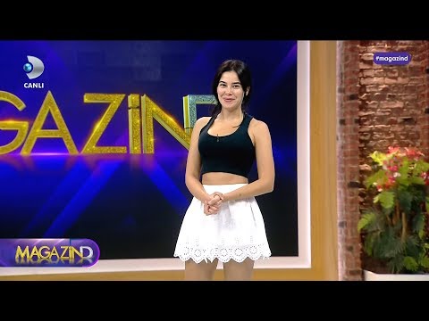 Asena Atalay in white lace miniskirt | 23 07 2017