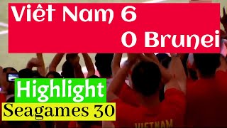 Highlight Vietnam vs Brunei | Hà Đức Chinh lâp hat-trick | Seagames 30