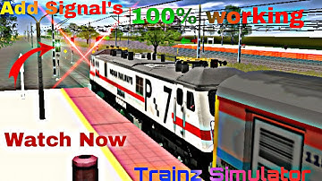 How to add signal in Trainz Simulator / Fix crash / Trainz tutorial / Trainz Android/PC /