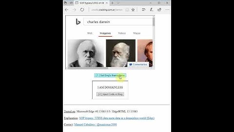 Edge SOP bypass/UXSS using an iframe data-meta-data