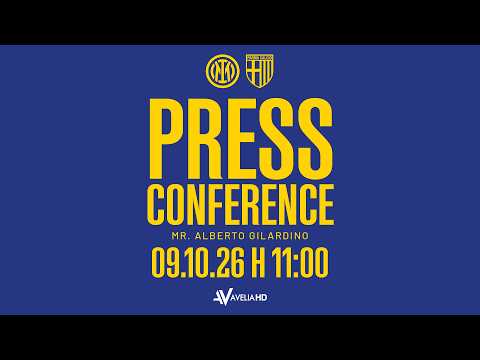 Live – Mister Alberto Gilardino alla vigilia di Inter-Parma | Serie A Enilive 2026/27