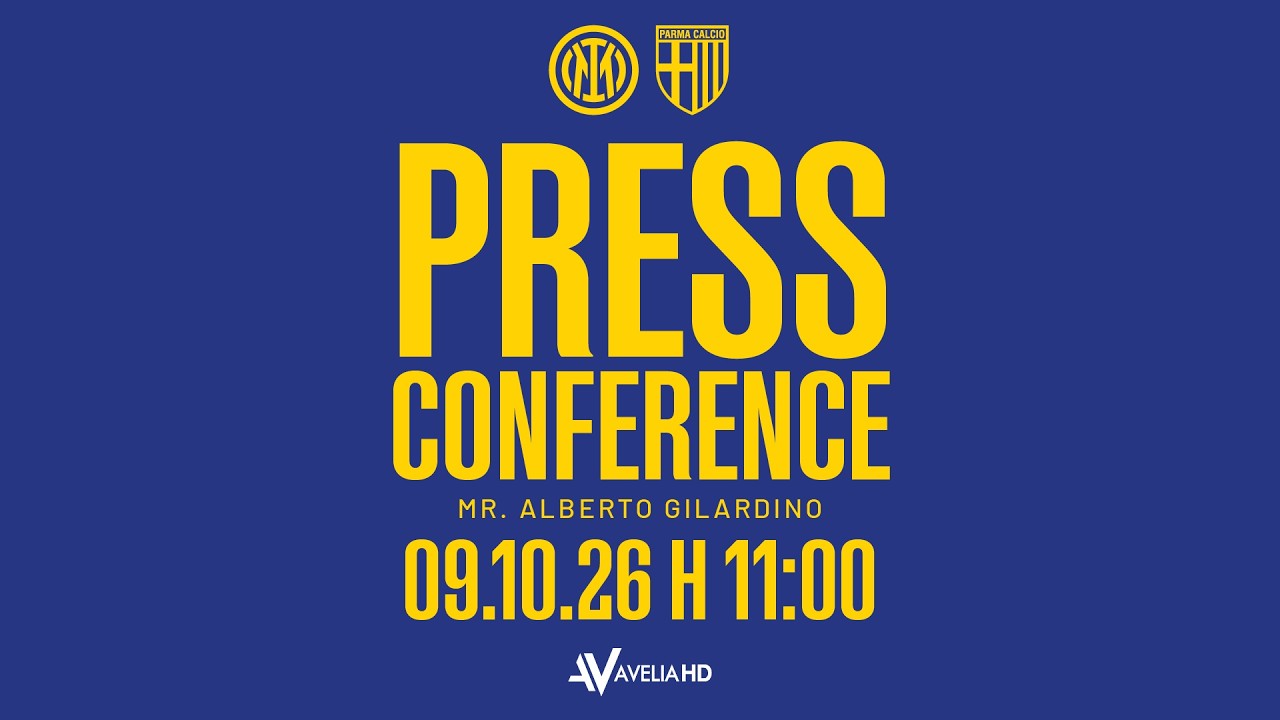 Live – Mister Alberto Gilardino alla vigilia di Inter-Parma | Serie A Enilive 2026/27