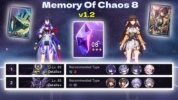 Memory of Chaos 8 E0 Seele and E6 Sushang Full Clear | [MoC 8] v1.2 | Honkai: Star Rail