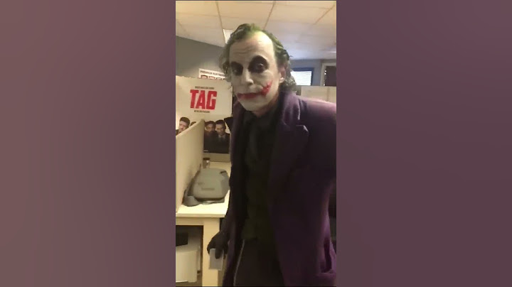 Lad does a really good impression of Heath Ledger's Joker | CONTENTbible #Shorts