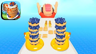 Pancake Run ​- All Levels Gameplay Android,ios (Levels 492-495)