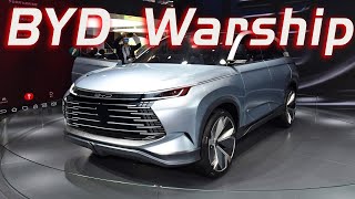 比亞迪軍艦系首款SUV！體型飽滿力量感十足，超級混動系統油耗低 | byd warship SUV