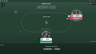 Ignition Poker Jackpot Sit N Go - 2024 - $300 Winner ♠️♠️♠️ screenshot 4