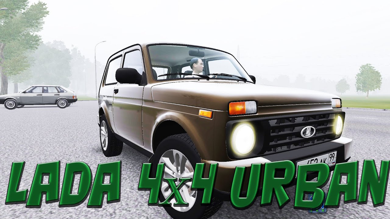City car driving нива
