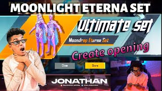 create opening BGMI😍| MOONLIGHT ETERNA | ULTIMATE SET | JONATHAN crate opening | 40kUC