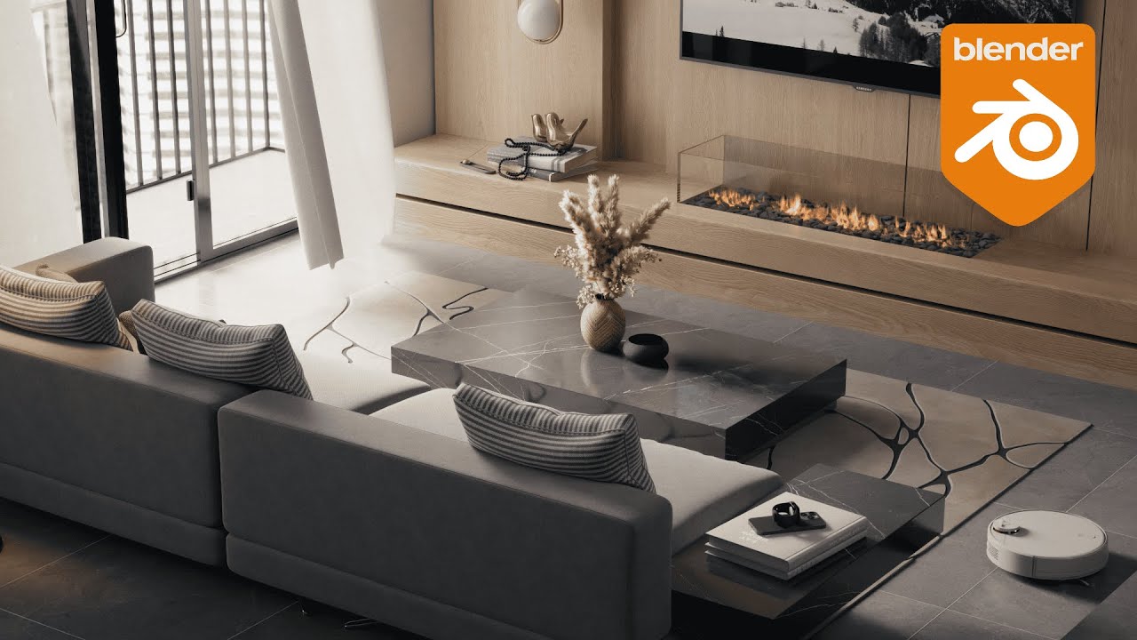 Interior Animation in Blender 3D | Architectural Rendering with Cycles ...