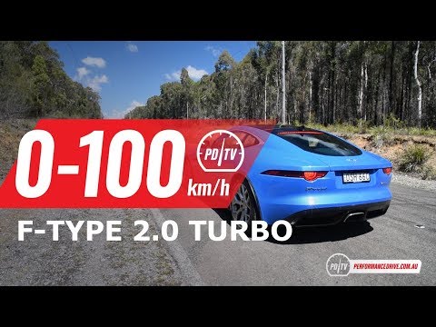 2018 Jaguar F-Type 2.0 turbo 0-100km/h u0026 engine sound