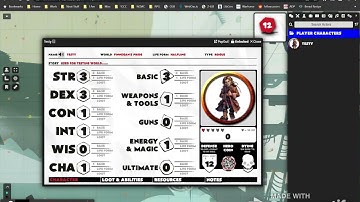 How to edit your character sheet