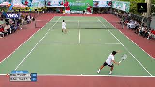 [Trình 2375] - Trận Siêu Cup Kinh Điển Hoàng Nam+Vinh Đối Đầu Minh Tuấn+ Khánh Râu | Tennis Đánh Đôi