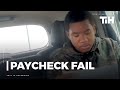 Guy Suddenly Gets Disappointed After Looking at His First Paycheck