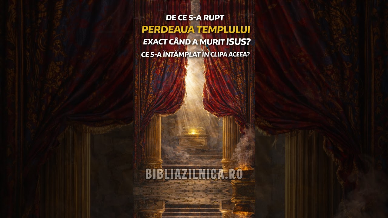 De ce s-a rupt perdeaua Templului exact când a murit Isus? Ce s-a întâmplat în clipa aceea?